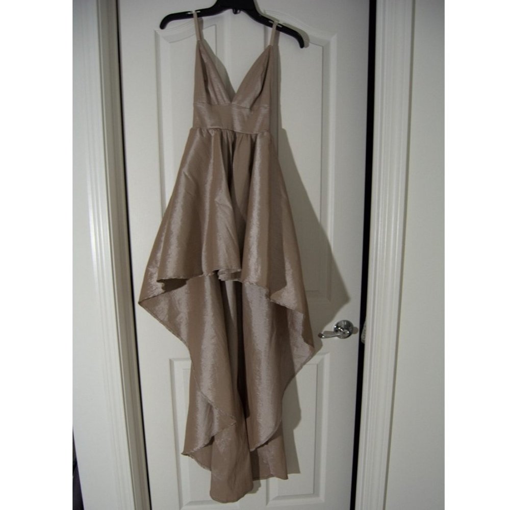 Gold Prom Dress with Train